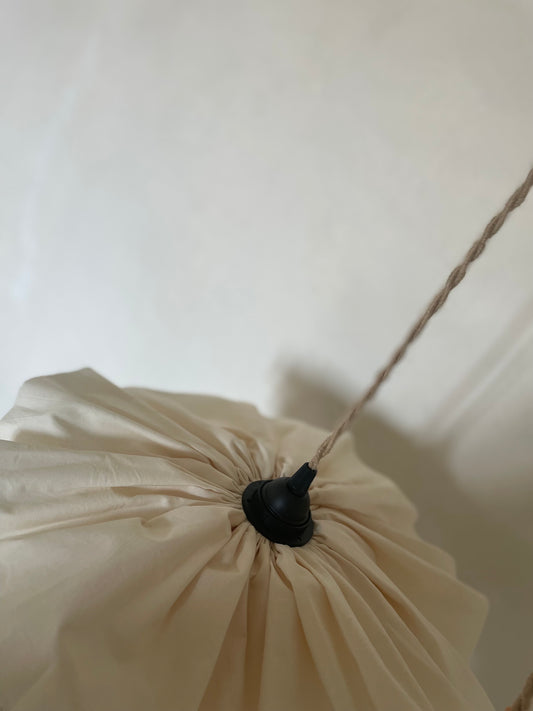 Lámpara  POPPY blanco roto